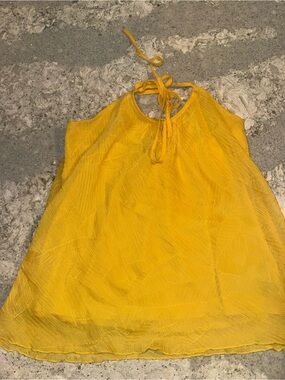 A. Byer Yellow Halter Camisole